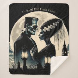 Frankenstein och Bride of Frankenstein Blanket
