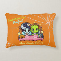 Frankenstein och Bride of Frankenstein Pillow