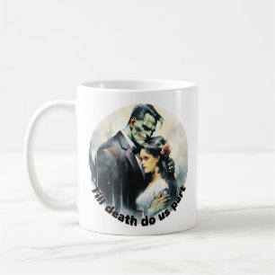 Frankenstein och brudgåvor kaffemugg
