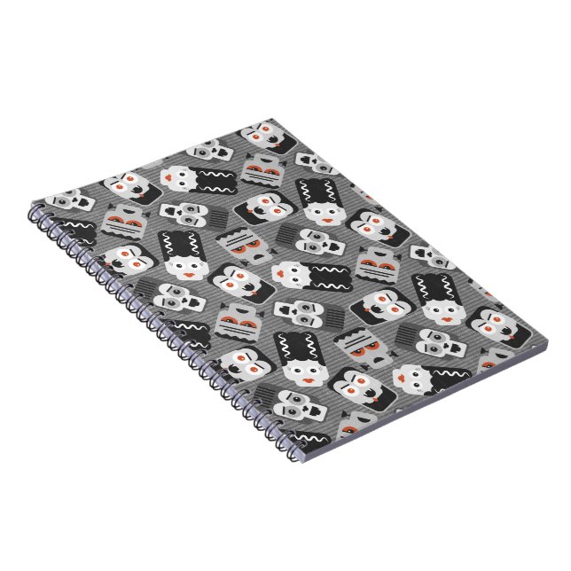 Frankenstein och läskiga vänner - svart, vitt och anteckningsbok (Högra Sidan)