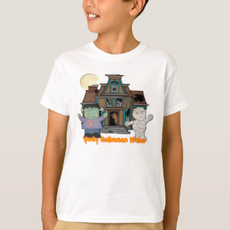 Frankenstein och mammaHalloween T-tröja Tee