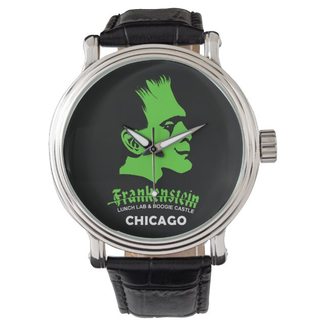 Frankenstein, Pub, Disco, Chicago, IL Wristwatch Armbandsur (Framsida)