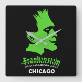 Frankenstein, Pub, Disco, Chicago, Illinois Fyrkantig Klocka