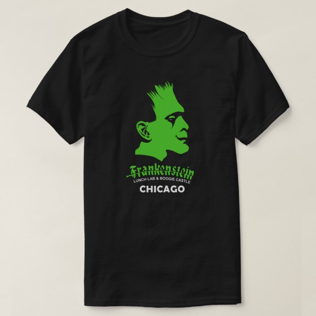 Frankenstein, Pub, Disco, Chicago, Illinois T-Shir T Shirt (Design framsida)