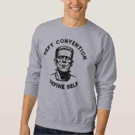 Frankenstein Quote Graphic för inspirationell Vint Lång Ärmad Tröja