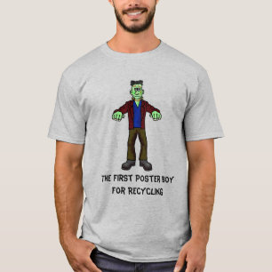 Frankenstein Recycling Halloween T-Shirt