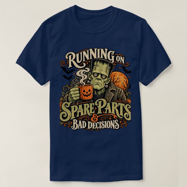 Frankenstein reservdelar unisex t-shirt (Design framsida)