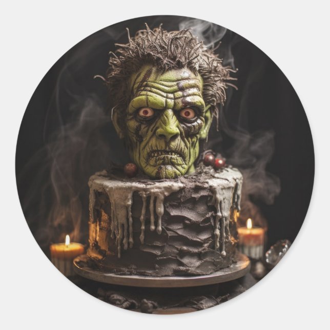 Frankenstein Runt Klistermärke (Framsida)
