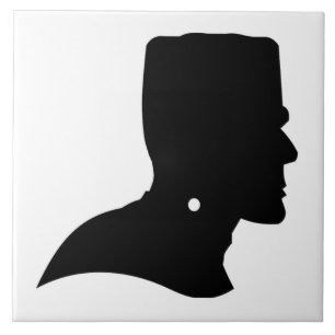 FRANKENSTEIN SILHOUETTE KAKELPLATTA