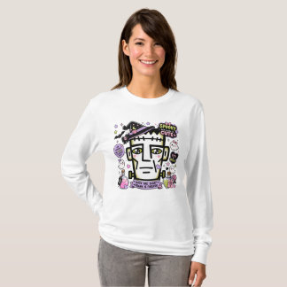 Frankenstein Skräckigt söt damtröja T Shirt