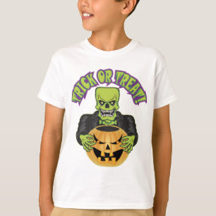 Frankenstein Skull T Shirt