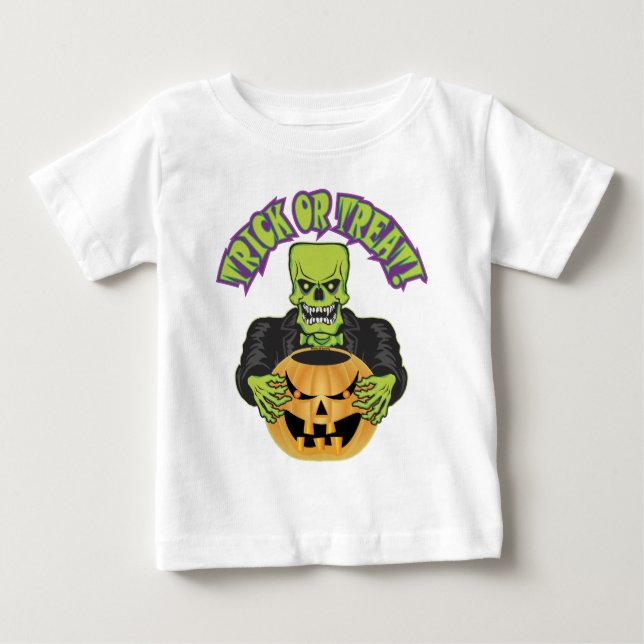 Frankenstein Skull Tee Shirt (Framsida)