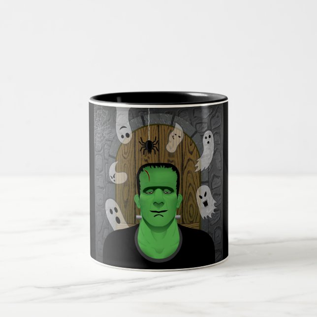 Frankenstein & Spöken Två-Tonad Mugg (Center)