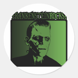 Frankenstein sten! runt klistermärke
