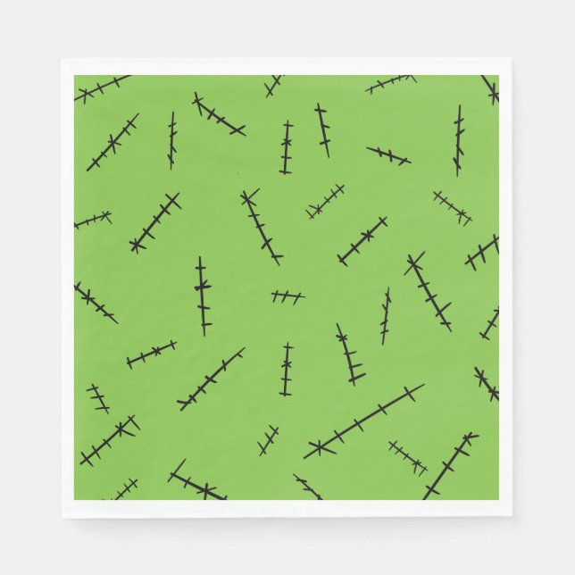 Frankenstein Stitches Pappersservett (Framsidan)