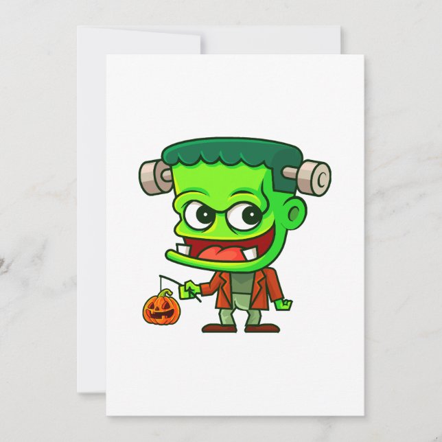 Frankenstein Toon Inbjudningar (Framsida)