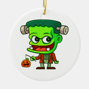 Frankenstein Toon Julgransprydnad Keramik