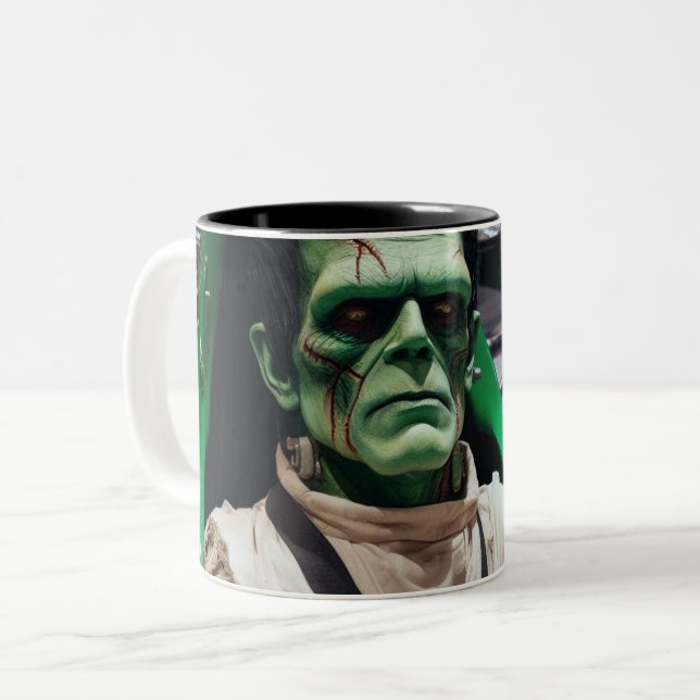 Frankenstein Two-Tone Coffee Mugg (Framsida vänster)