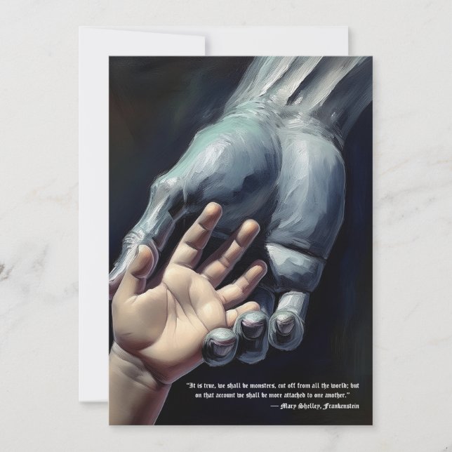 Frankenstein Vänskap Card Julkort (Framsida)