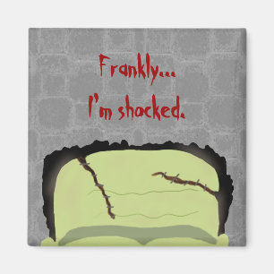 Frankenstein vitsHalloween magnet