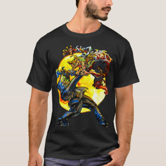 Frankenstein vs. Wolfmanen Tee Shirt