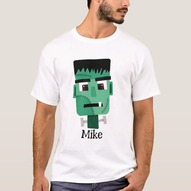 Frankensteinmonstrets huvud t shirt (Framsida)