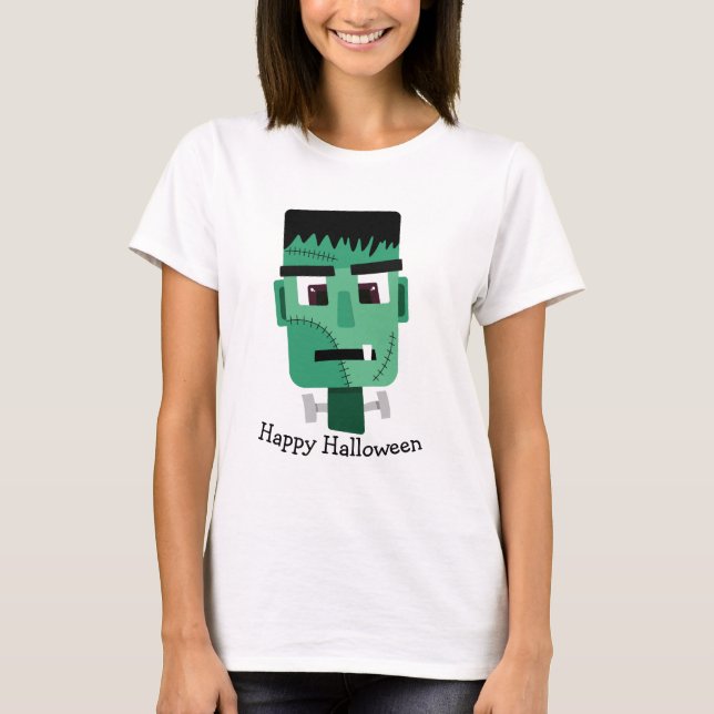 Frankensteinmonstrets huvud t shirt (Framsida)