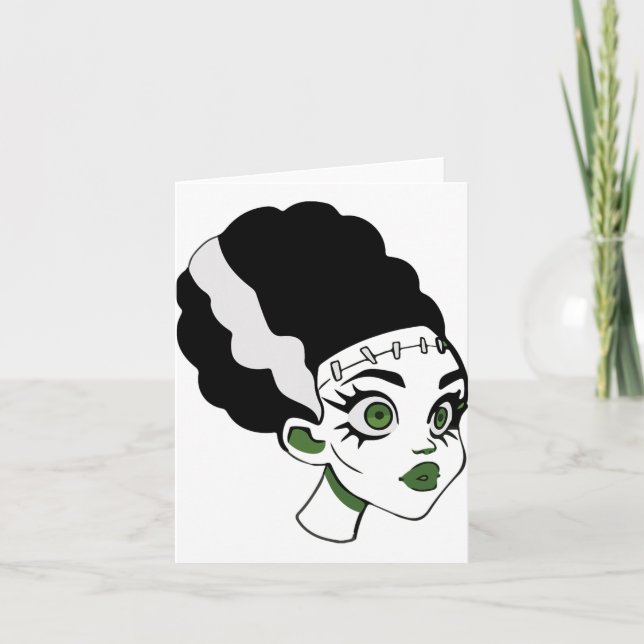 Frankensteins Bride Monster Halloween Costume 1 Kort (Framsida)