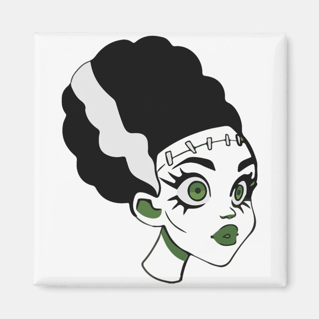 Frankensteins Bride Monster Halloween Costume 1 Magnet (Framsidan)