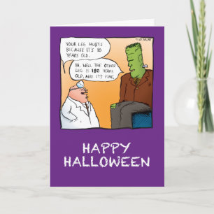 Frankensteins Doktor Halloween Kort