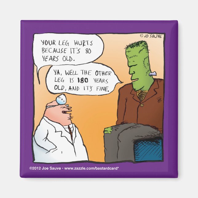 Frankensteins Doktors Tecknad Film Magnet (Framsidan)
