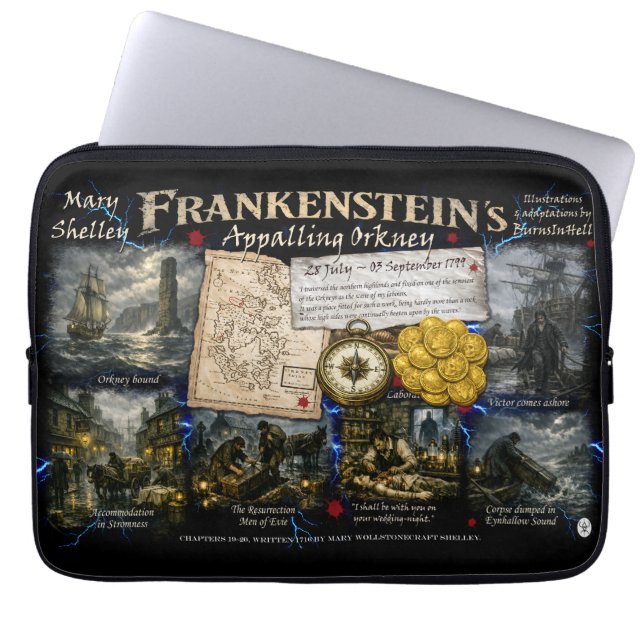 Frankensteins fasansvärda Orkney av BurnsInHell Laptop Fodral (Framsidan)