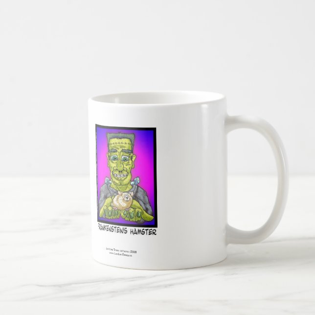 Frankensteins Hamster Rolig Kaffe Mugg (Höger)