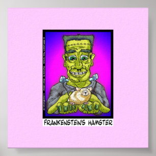 Frankensteins Hamster Rollig Canvastryck Poster