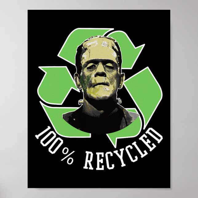 Frankensteins monster - 100 % återvunnen S Funny H Poster (Framsidan)