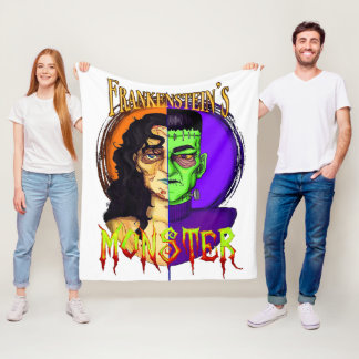 Frankensteins monster - Classic Horror Throw Blan Fleecefilt
