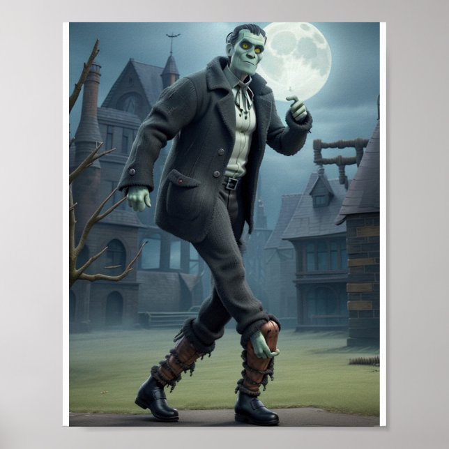 Frankensteins monster gjorde månpromenaden poster (Framsidan)
