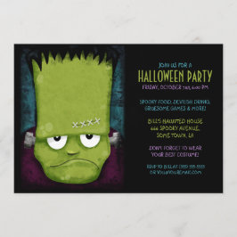 Frankensteins monster Grumpy Halloweenfest Inbjudningar