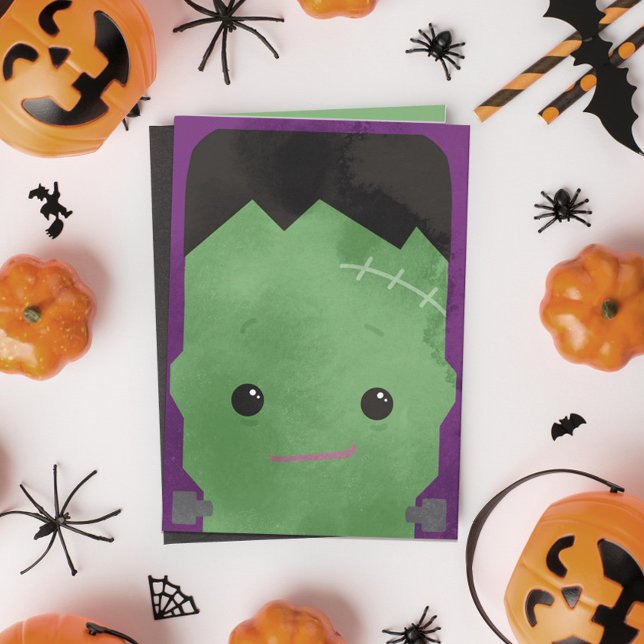 Frankensteins Monster Halloween Helgkort (Skapare uppladdad)