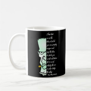Frankensteins Monster, Shelley Kärlek & Rage Quote Kaffemugg