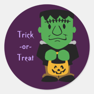Frankensteins monster Stickers Runt Klistermärke