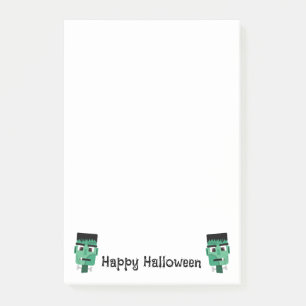 Frankensteins monsterhuvud post-it block