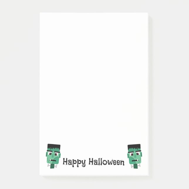 Frankensteins monsterhuvud post-it block (Framsida)