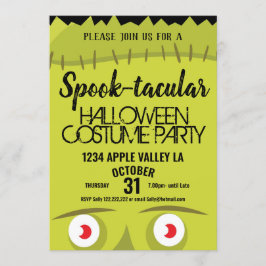 Frankensteins monsterpooky halloween fest inbjudningar