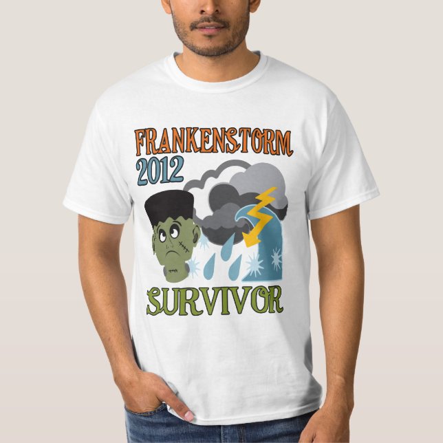 Frankenstorm överlevande 2012 tee shirt (Framsida)