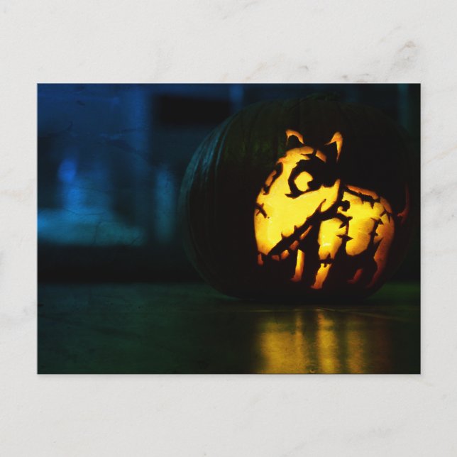 Frankenweenie pumpkin vykort (Framsida)