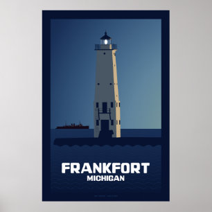 Frankfort fyr, Michigan Poster