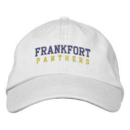 Frankfort High School Embroired Baseball Hat Broderad Keps