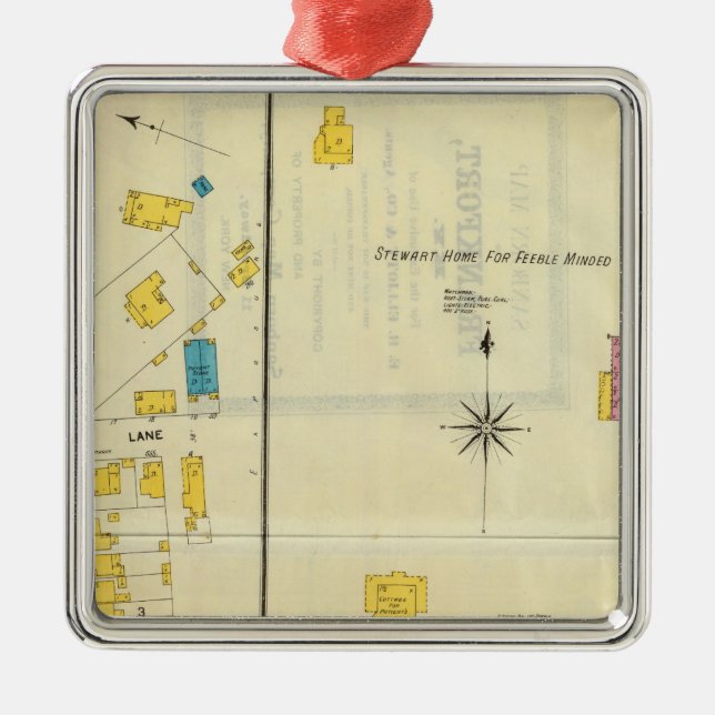 Frankfort Kentucky 14 Julgransprydnad Metall (Framsidan)