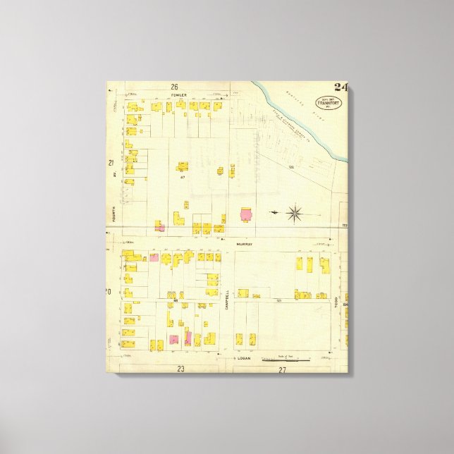 Frankfort, Kentucky 15 Canvastryck (Framsida)